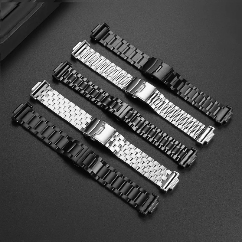 For Casio G-Shock 16mm Adapter Modification DW-5600 GW-M5610 GA100 GM110 G-5600E Bracelet Stainless Steel Strap Watch Chain band