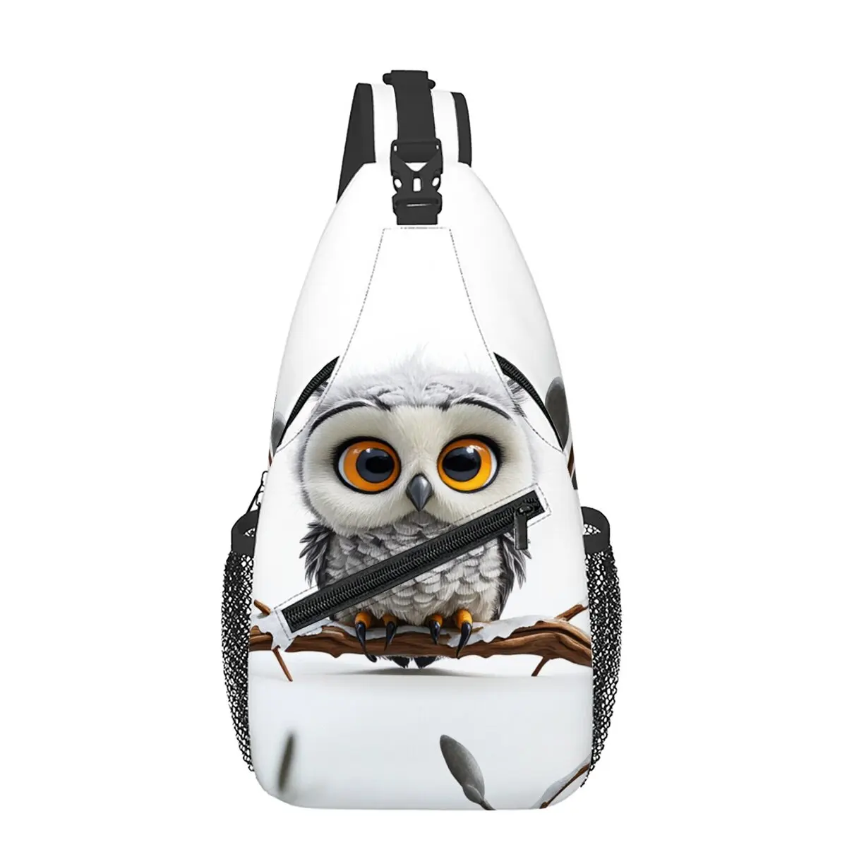 Animals Owls Sloths Deer Chest Bag Boy/Girls Best Gift 2D Cartoon Large Capacity Outdoor Sports Leisure Fashion Messenger Bag view 6