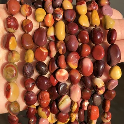 8-10mm Natural Irregular Colorful Mookaite Stone Beads Loose Spacer Beads for Jewelry Making Bracelet Charms Accessories 15
