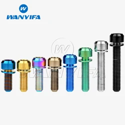 Bullone in titanio M6x16/18/20/25/30/35mm viti esagonali a brugola con rondella per aggiornamento del freno a disco della bicicletta V mozzo del freno fisso