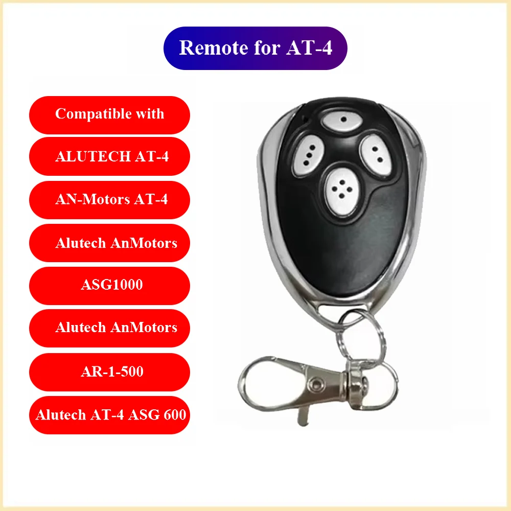 

Newest Remote Control Gate Alutech AT-4 AR-1-500 AN-Motors AT-4 ASG1000 AT4 AT 4 Keychain Barrier 433MHz Rolling Code for Garage