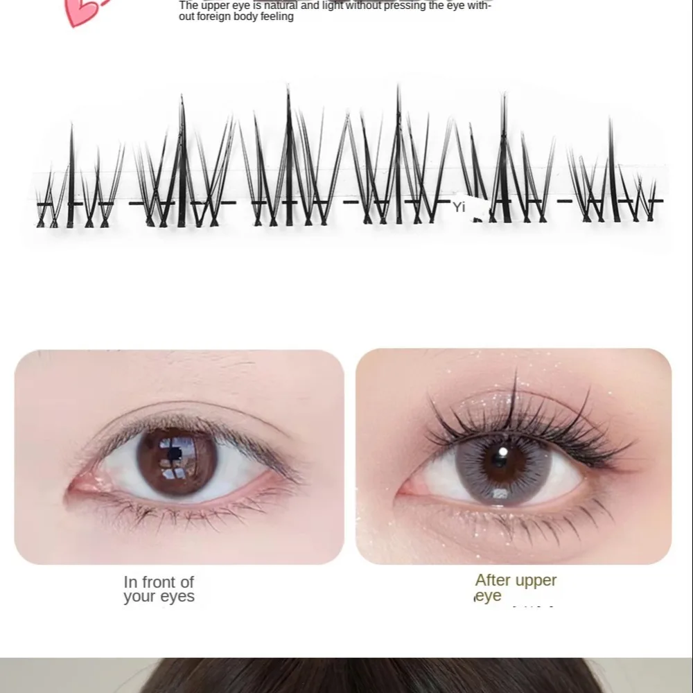 10 arrangieren 3d falsche Wimpern super weiche Ultra-Wispies Wimpern keine Notwendigkeit für Kleber handgemachte gefälschte Wimpern Wimpern verlängerung