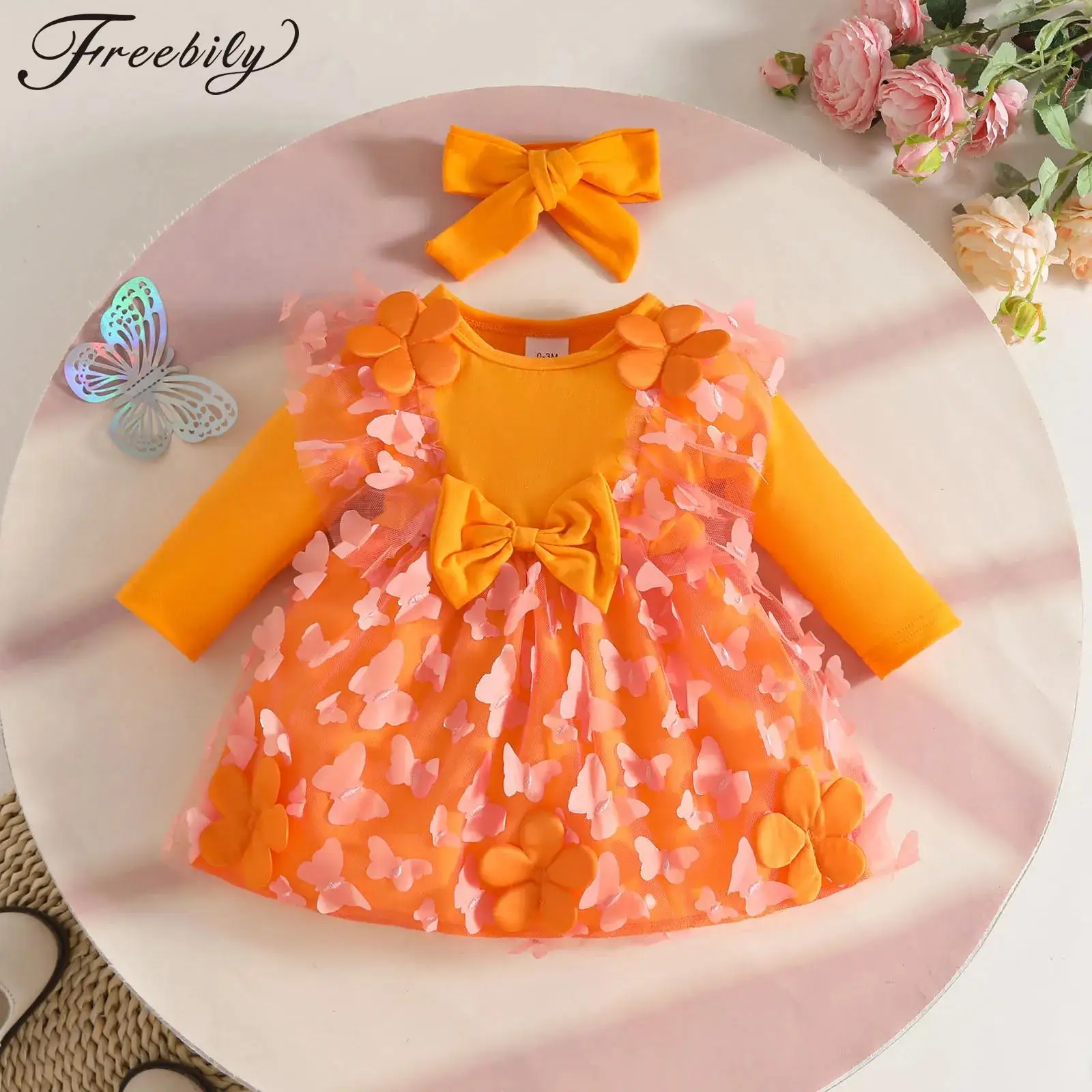 roupas-infantis-para-meninas-mangas-compridas-laco-floral-tule-tutu-vestido-de-princesa-com-faixa-para-cabeca-casamento-festa-de-aniversario-fotografia