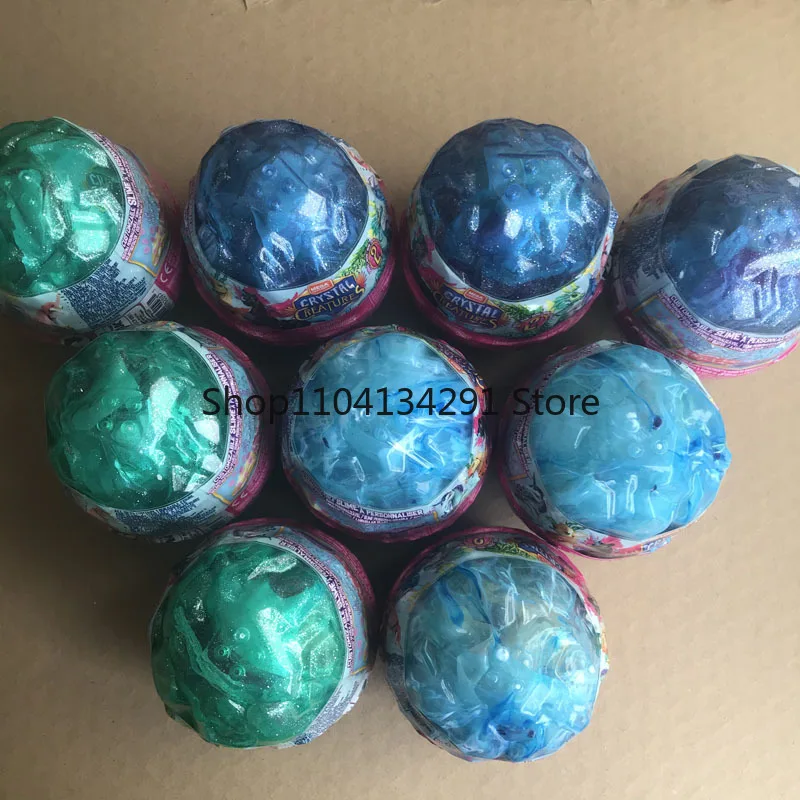 الأصلي الأمريكية الوحش Gachapon سلسلة صندوق أعمى GCK31 انفجار بيضة الديناصور اللبنات لعبة الوحل GJK05