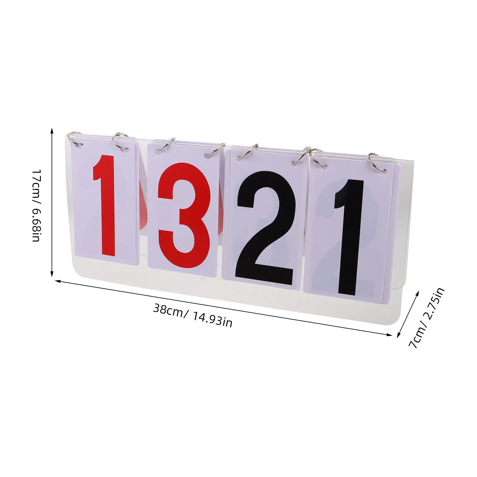 Manual Flip Scoreboard Tabletop Portable Sports Score Keeper for Table Tennis Basketball Billiards Volleyball Pickleball Desktop - view 5