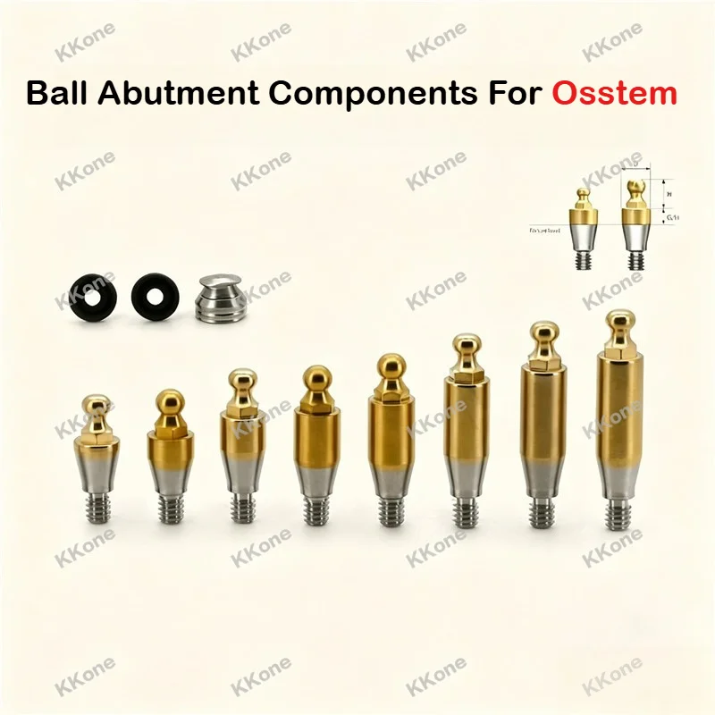 

10Pcs Ball Abutment Components Third Party For Osstem Dental Clinic Implant Accessories