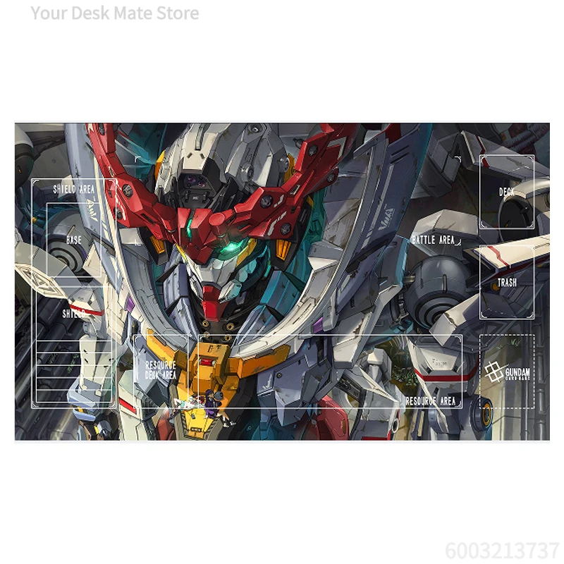 Gundam Play Mat Kshatriya Design The Witch From Mercury Single Player TCG Non-Slip Mat Anime Kids Toy Gift