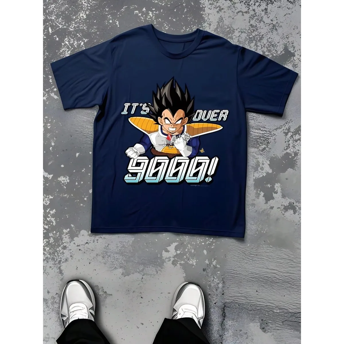 Kaus Katun Gambar Anime Vegeta Ukuran Besar Dragon Ball Kaus Grafis Musim Panas Lengan Pendek Pria Atasan Kasual Pakaian Jalanan Pakaian Y2k
