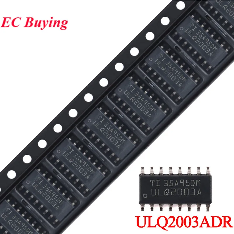 10Pcs/5pcs ULQ2003ADR ULQ2003A ULQ2003AD ULQ2003 2003 2003A SOIC-16 7-channel Darlington Transistor Array Chip IC