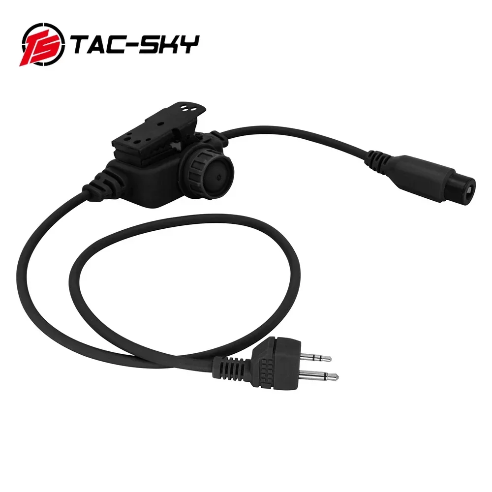 Tactical PTT RAC PTT Midland Plug For PELTO MAS COMTA Airsoft Hunting HeadphoneTactical Headset Adapter U94 PTT Military