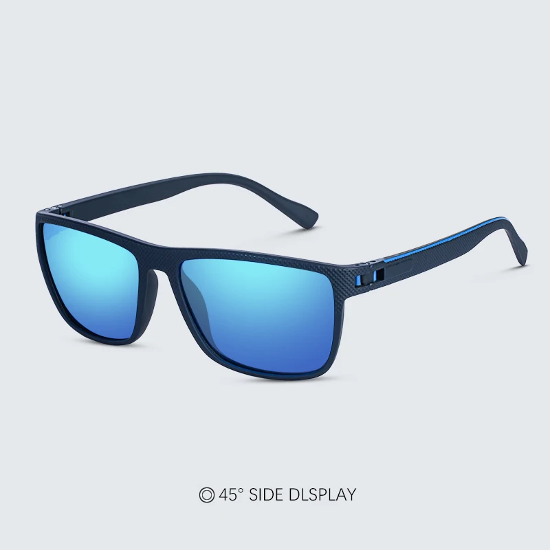 Mode Hohe Qualität Marke Neue Polarisierte UV400 Sonnenbrille Männer Frauen Quadratische Matte Rahmen Gläser – Detail 6