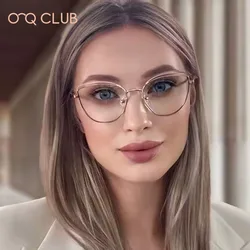 O-Q CLUB Graduated Lenses to Read Anti Blue Ray Eyewear Cat Eye Glasses Frame Women Sunglasses for Men Reading Glass Lunette