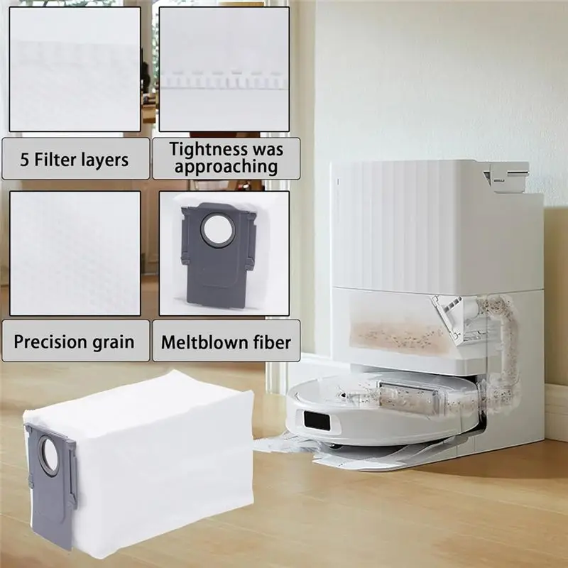 A94E Accessories Kit for Roborock Qrevo S/QRevo MaxV/QRevo Pro/QRevo PLUS Robot Vacuum Cleaner Replacement Components