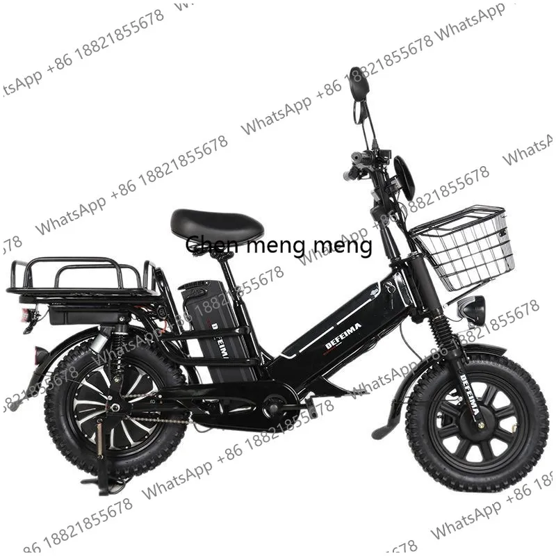 New dual battery 16 inches, electric bicycle express food delivery, lithium battery scooter