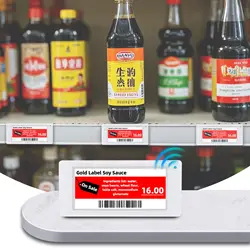 Ble Price Tag Digital Esl Electronic Shelf Edge Label with app Electronic Product Labels