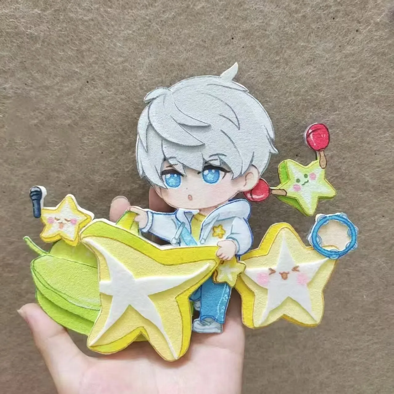 

The new bestseller "Love and Deep Space" cute Shen Xinghui non-woven fabric pendant, keychain, schoolbag hanging decoration