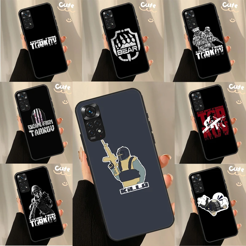 Escape From Tarkov Case For Xiaomi Redmi Note 10 11 8 9 12 Pro Redmi Note 12S 11S 10S 9S 9C 10C 10A 12C Coque