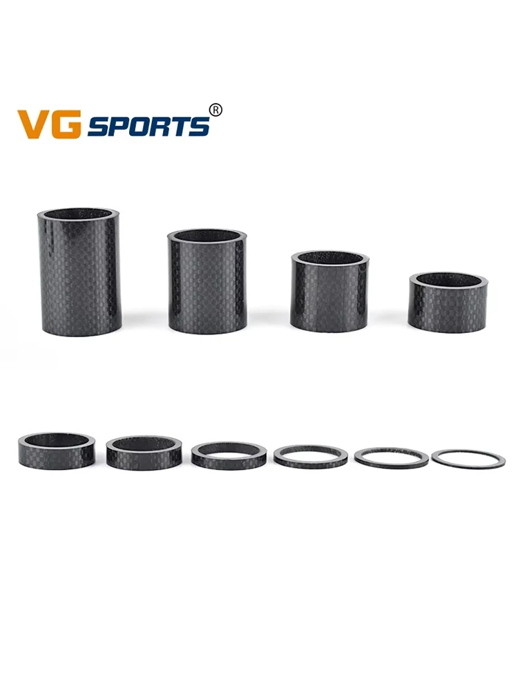 AliExpress VG Sports 1pc Carbon Fiber Washer Bicycle Stem Spacer Kit To Fix The Bicycle MTB Accessories 1mm 3mm 5mm 8mm 10mm 15mm 20mm 30mm 40mm 50mm