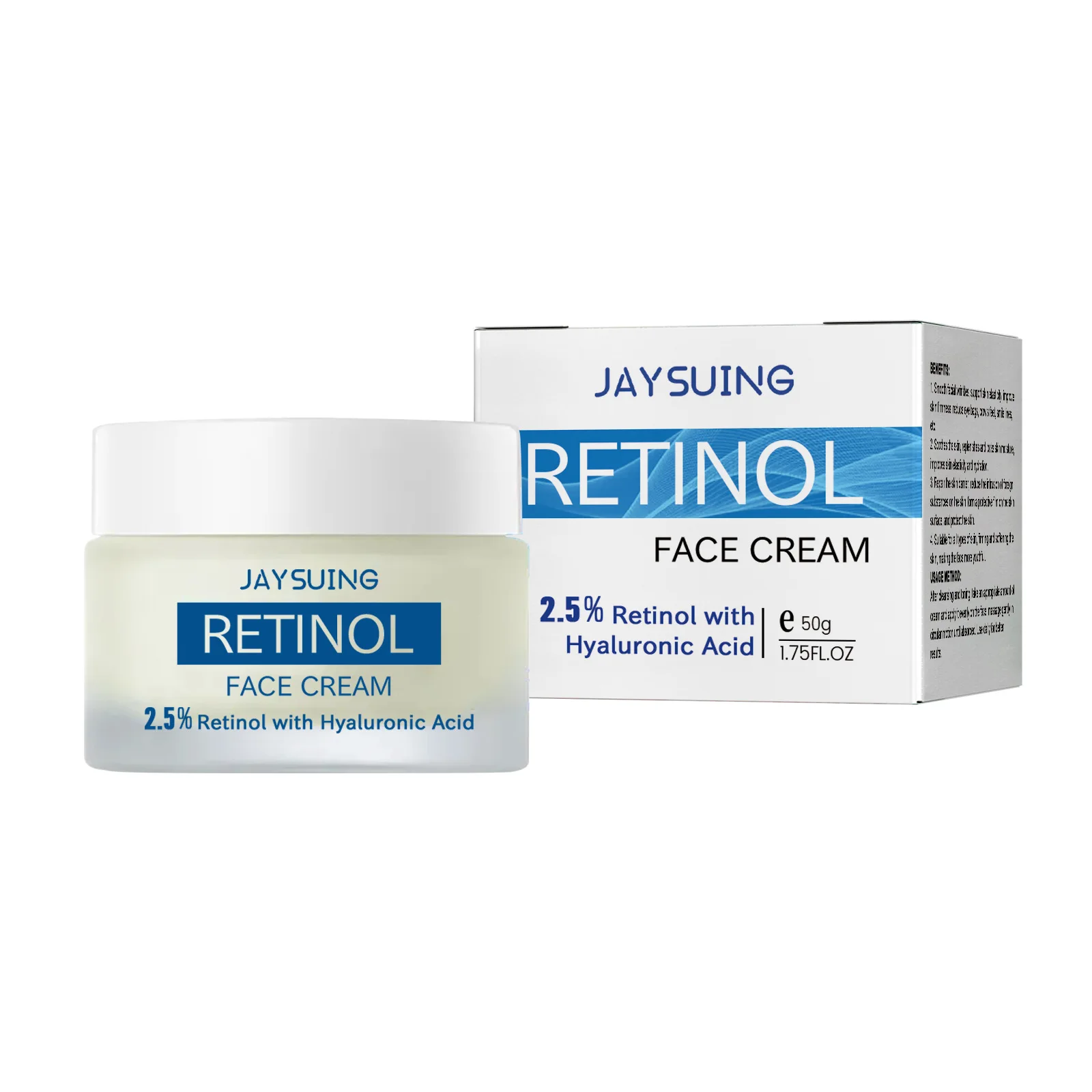 Lage prijs Retinol anti-aging crème verlicht vlekken en fijne lijntjes, verstevigt de gezichtshuid, hydrateert en verjongt de huid