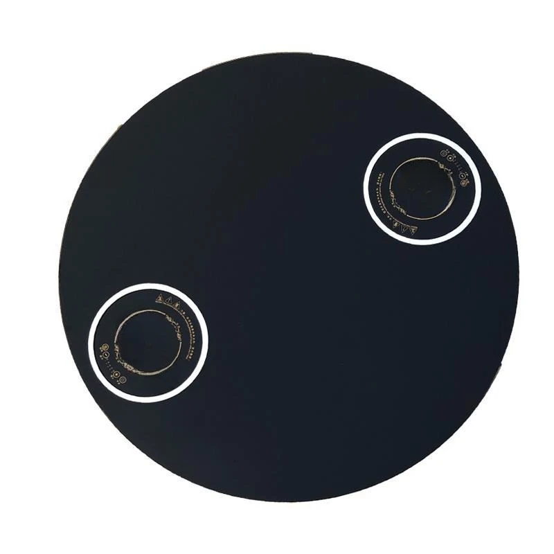 Double head furnace induction cooker turntable integrated table automatic rotation electric