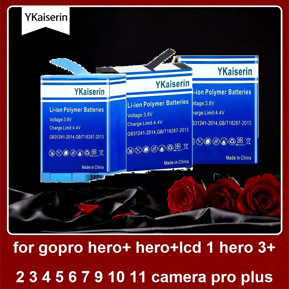 

Battery Durable Chdha-301 Ahdbt-401 Ahdbt-10 500-2300mAh For Gopro hero+ hero+lcd 1 Hero 3+ 2 3 4 5 6 7 9 10 11 Camera Pro Plus