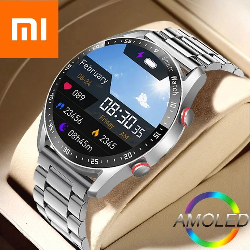 Xiaomi-Montre intelligente étanche ECG + PPG pour homme, appel Bluetooth, laser, santé, tension artérielle, montres de sport Fitnes, montre