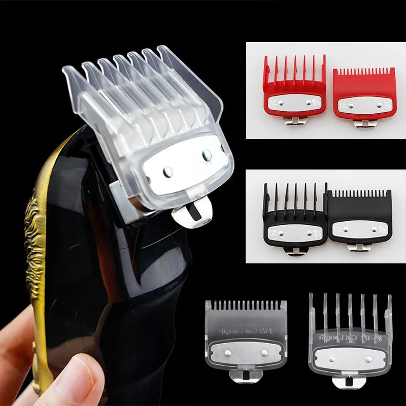 2Pcs Professional Limit Comb Set Hair Cutting Clipper Guards Guide Combs Trimmer Styling Tools Attachment Compatible 1.5mm 4.5mm