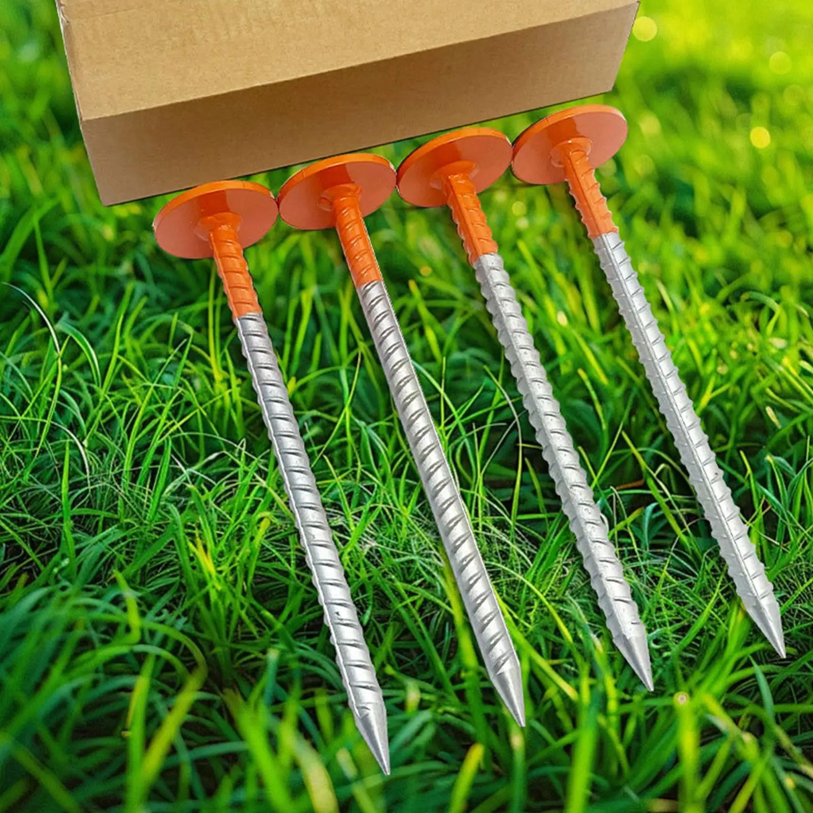 علامات خط الممتلكات مكونة من قطعتين عالية الوضوح ومقاومة للطقس باللون البرتقالي اللامع علامات الممر لساحة درب الحديقة