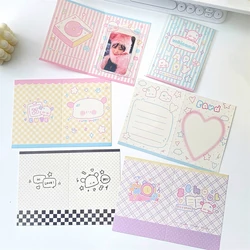 10pcs Korean Ins Cute 3-inch Photo Card Back Card Foldable Card Holder Fix Decor Paper Board DIY Card Packing Material Supplies