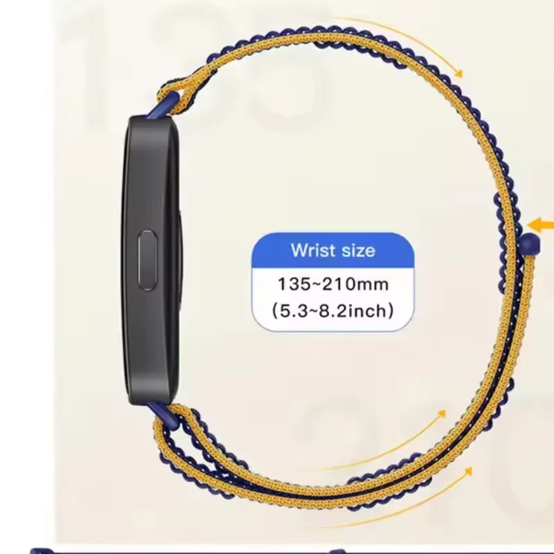 スポーツナイロンループストラップ Huawei 社バンド 10/9/8 Officiel 交換ブレスレット Huawei 社バンド 8/9/10 リストバンドコレアアクセサリー