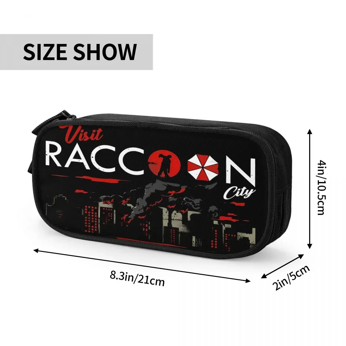 Creative Resident Visit Eviled Pencil Cases Game Umbrella Pencilcases Pen Box for Girl Boy Big Capacity Bag Office Stationery view 6