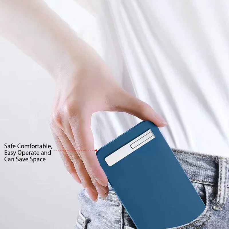 Ultradünner, zusammenklappbarer Telefonhalter aus Metall, Legierung, unsichtbarer Rücken, Handy-Desktop-Halter, tragbarer Handy-Ständer mit mobiler Unterstützung – Detail 4