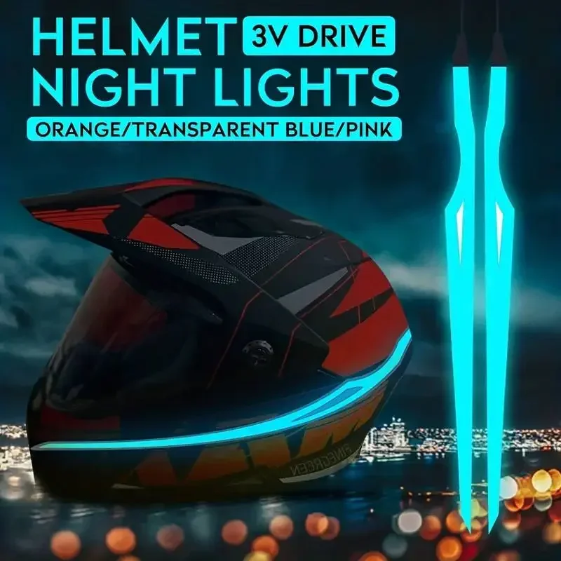 1pcs Light Up Your Ride Motorcycle LED Warning Strip with Multicolor Reflective Lights Light Film DIY Helmet Strip Accessories