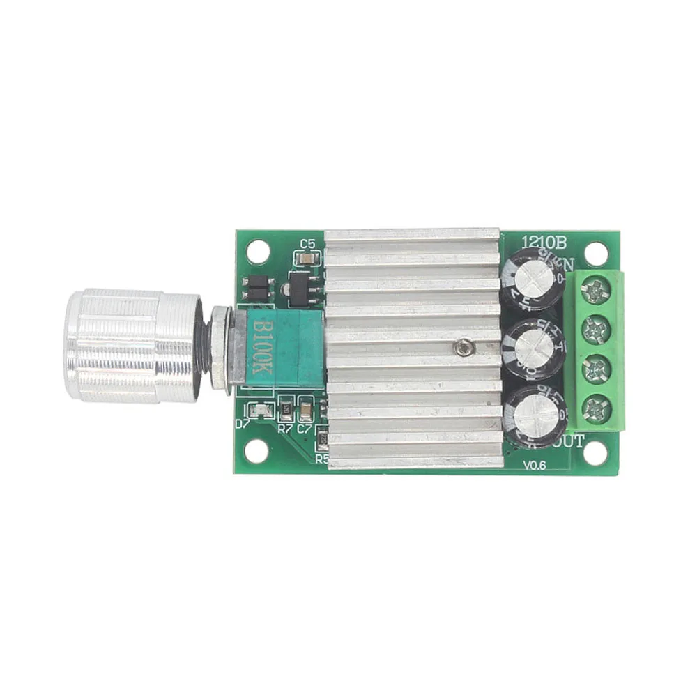 DC Motor Speed Controller DC12-30V10A PWM Motor Speed Control Switch Speed Temperature and Dimming Switch Regulator Governer