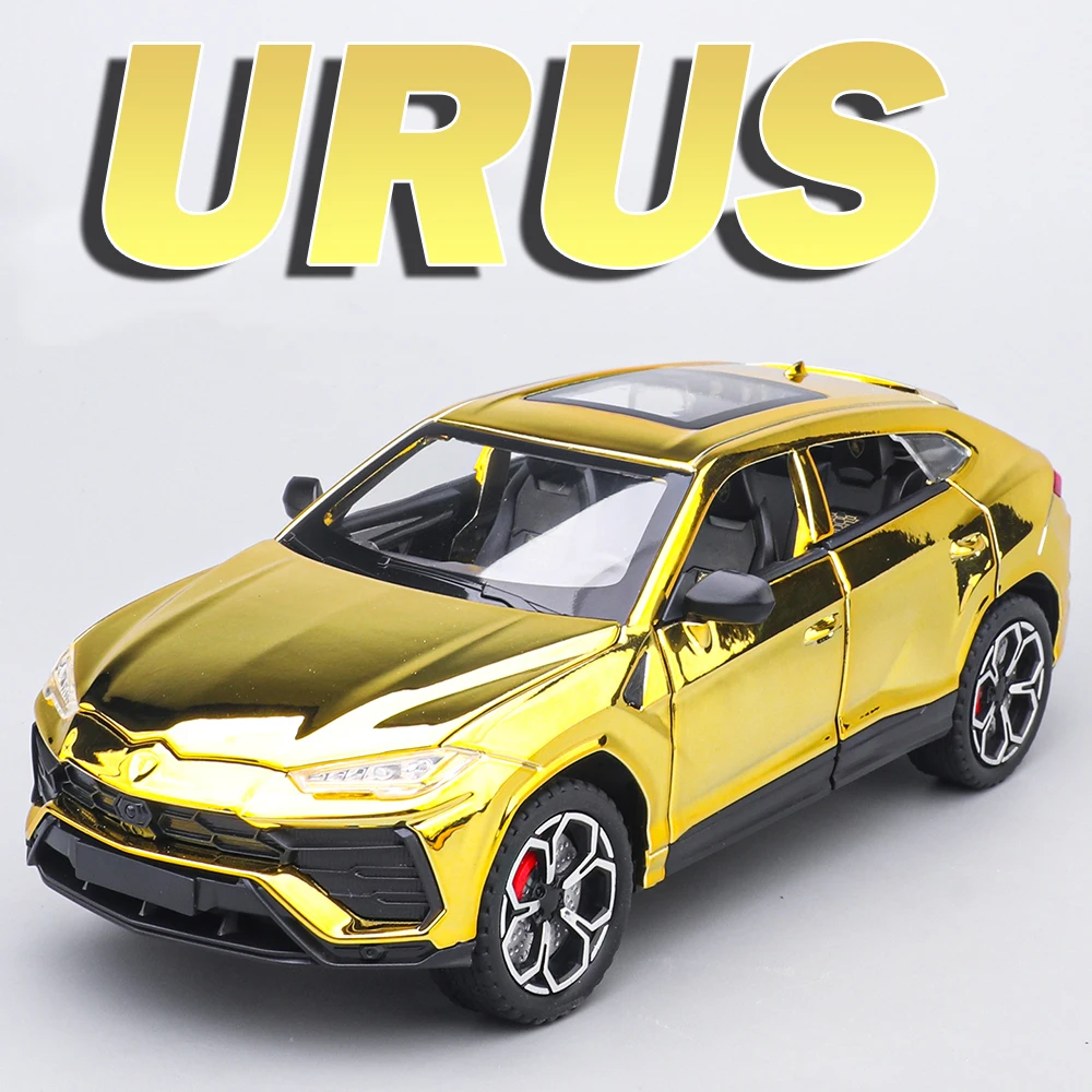 1:24 URUS Hellcat نموذج سيارة ألعاب مصغرة سبيكة دييكاست التراجع امتصاص الصدمات الصوت ضوء حلية لعبة المركبات للبنين #1