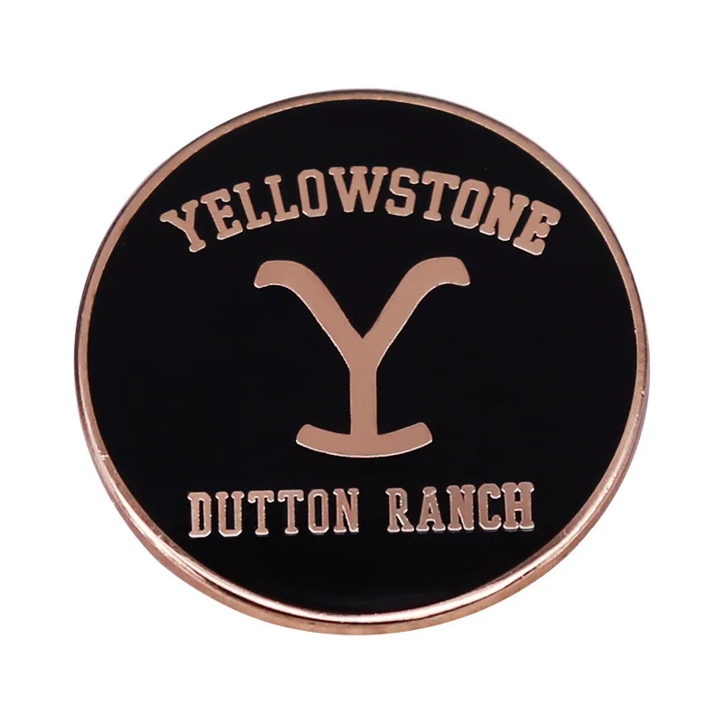 Yellowstone Darden Ranch Enamel Pin Brooch Metal Badge