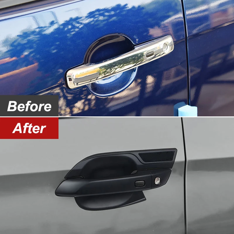 ABS Plastic Black For Mazda BT-50 BT50 2021 2022 Exterior Accessories Car Side Door Handle Bowl Decoration Sticker Cover Trim