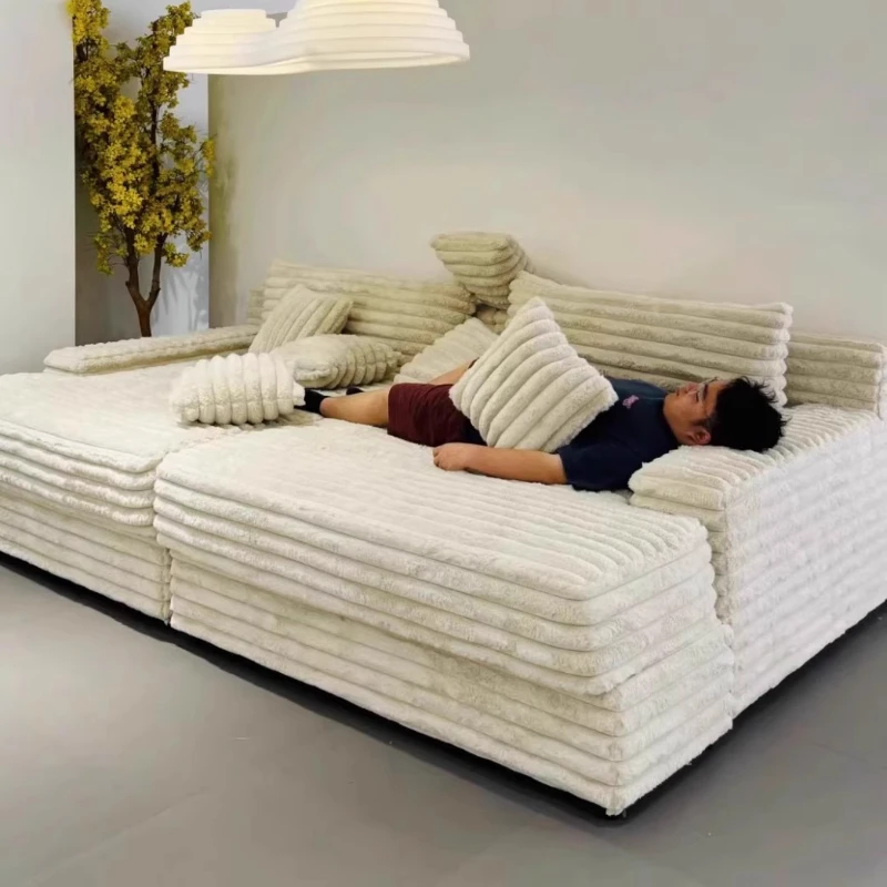 Luxury Designer Compression Sofa Modern Nordic Chaise Living Room Sofas Soft Corduroy Canape Salon Bedroom Furniture