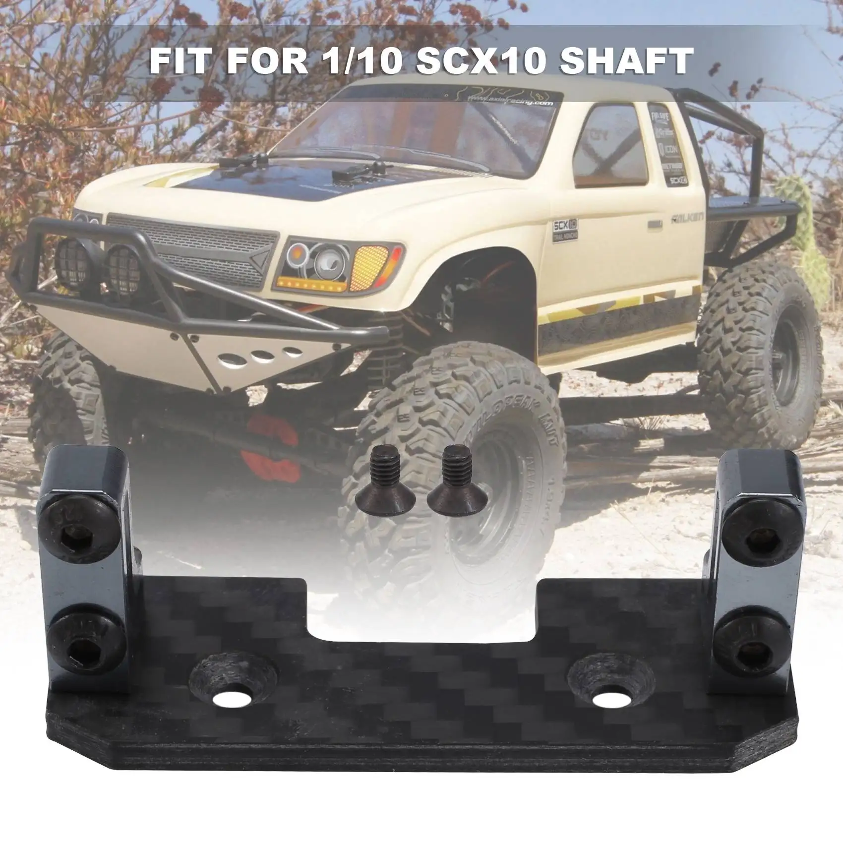 AC52-Aluminium Servo Mount + Carbon Houder Voor 1:10 AXIALE SCX10 Rc Auto As