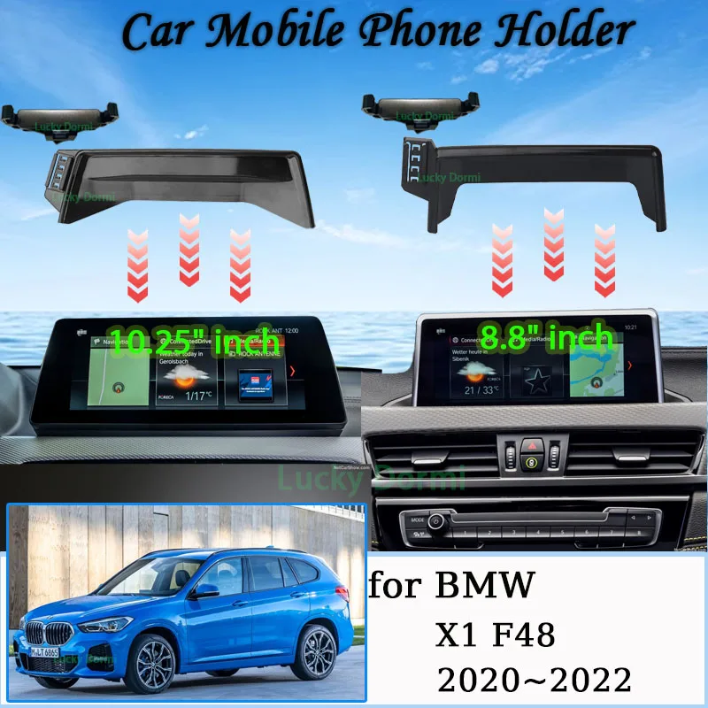 

For BMW X1 X2 2020~2022 F48 F39 New Magnetic MagSafe Screen Car Mobile Phone Holder GPS Bracket Gravity Stand Auto Accessories