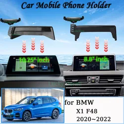 For BMW X1 X2 2020~2022 F48 F39 New Magnetic MagSafe Screen Car Mobile Phone Holder GPS Bracket Gravity Stand Auto Accessories
