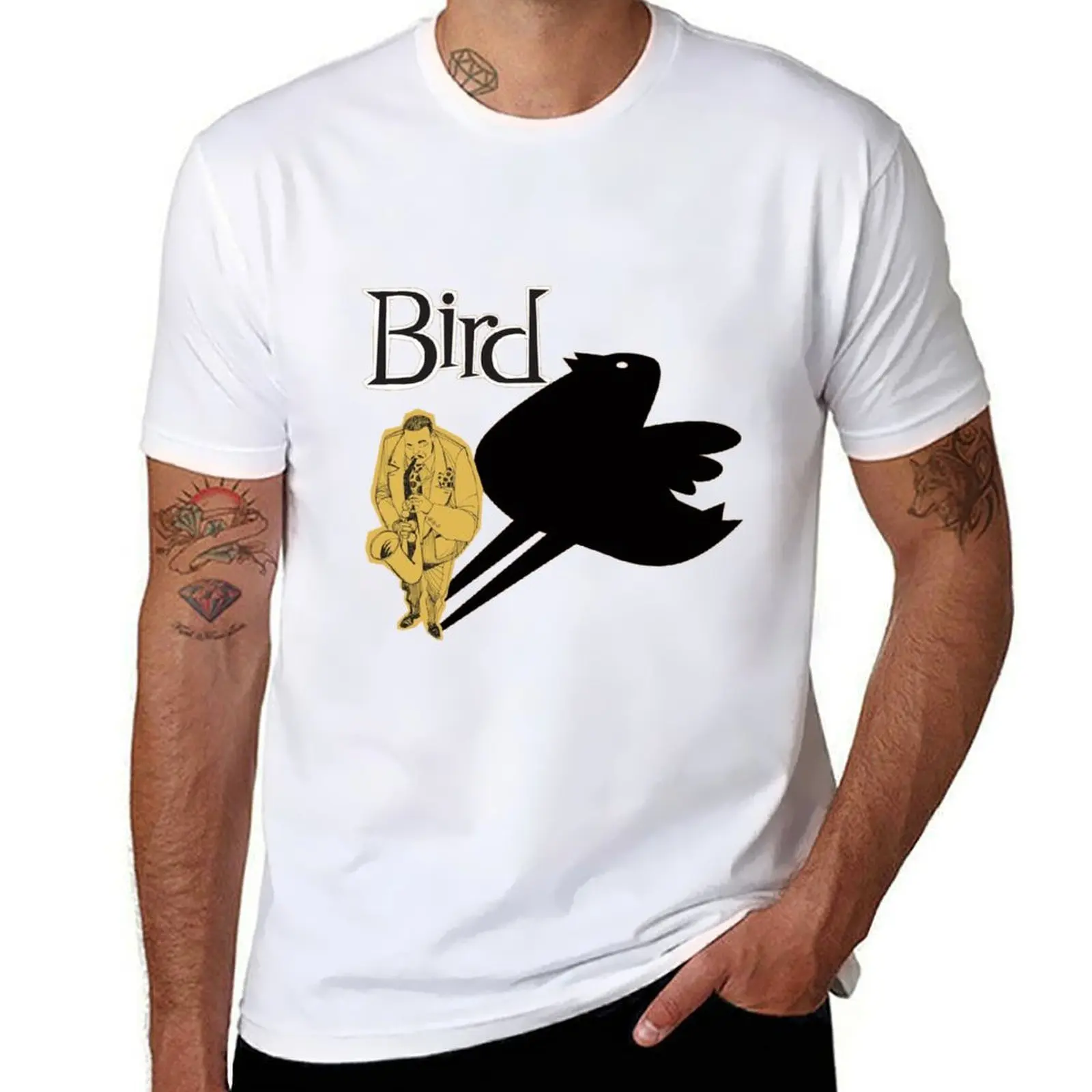 

Charlie Parker 'Bird' T-Shirt t shirts for man pack cotton men t shirt cotton 100% T-Shirt