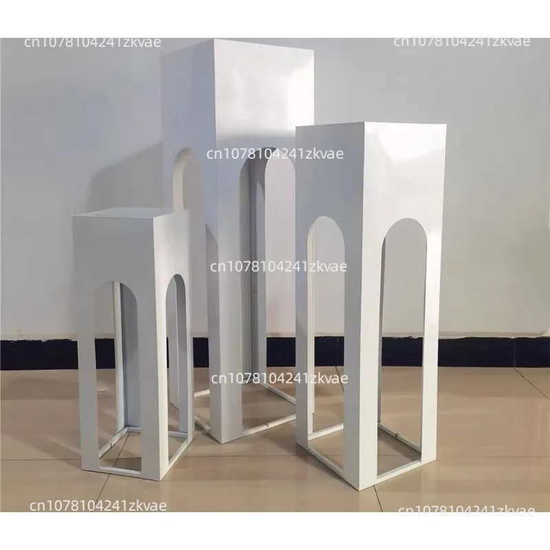 Wedding props wrought iron road lead step by step rising square column dessert table wedding stage decoration ornament