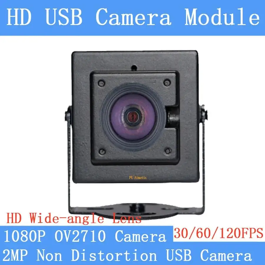 Non Distortion Wide-angle High Speed 120FPS 60FPS 30FPS Full HD 1080P Webcam 2MP UVC USB Camera Module Android Linux with Case
