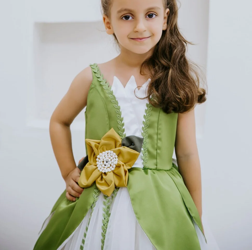 Robe de demoiselle d'honneur avec nœud en perles pour enfants, robe de Rhde princesse pour enfants, robes de Noël, mariage et fête d'anniversaire, nouveau