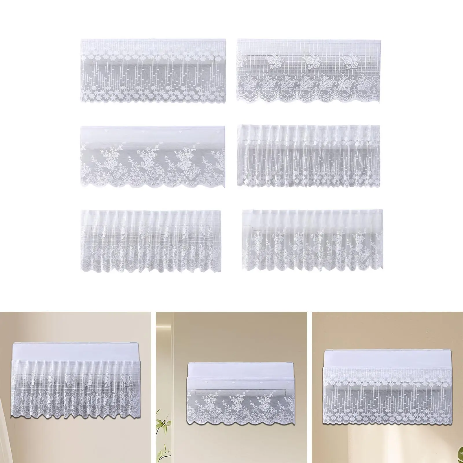 Air Conditioner Curtain Anti Direct Blowing Universal for Wall Mounted Air Conditioner Wind Flow Deflector for Office Home Hotel