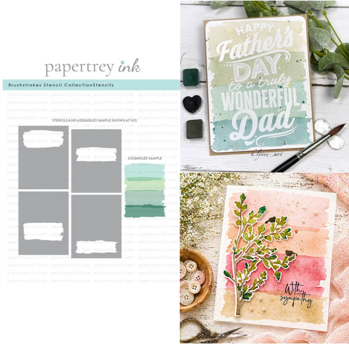 

Brushstrokes Layering Stencils for Scrapbooking DIY Photo Album Decorative Embossing Supplies Make Paper Cards Crafts