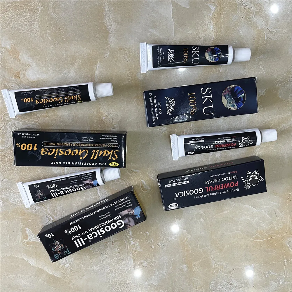 

10Pcs Gooscia TK Soul Before Tattoo Cream for Permanent Makeup Microblading Piercing Eyebrow Lips 10g