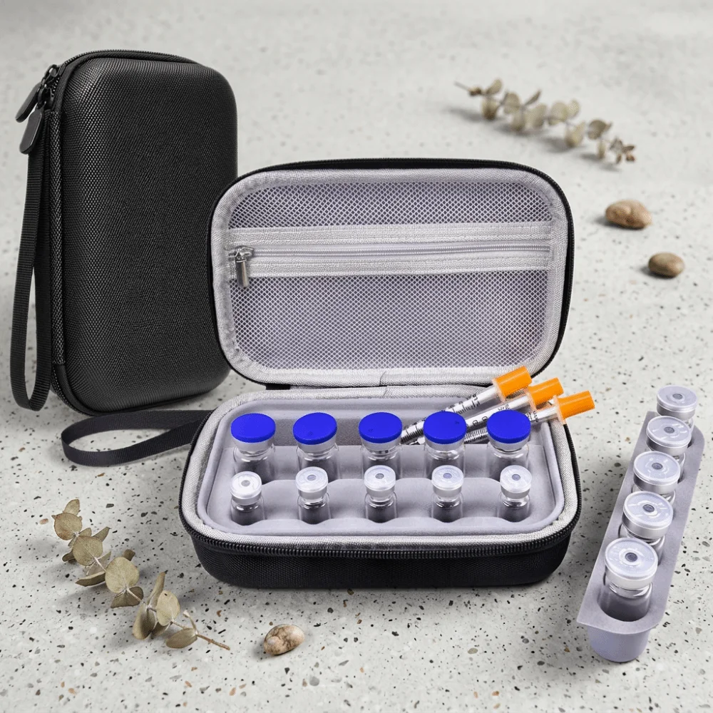 Shockproof Insulin Vial Storage Case Waterproof Groove Fixation Essential Oil Case Drop-proof Thermal Insulated