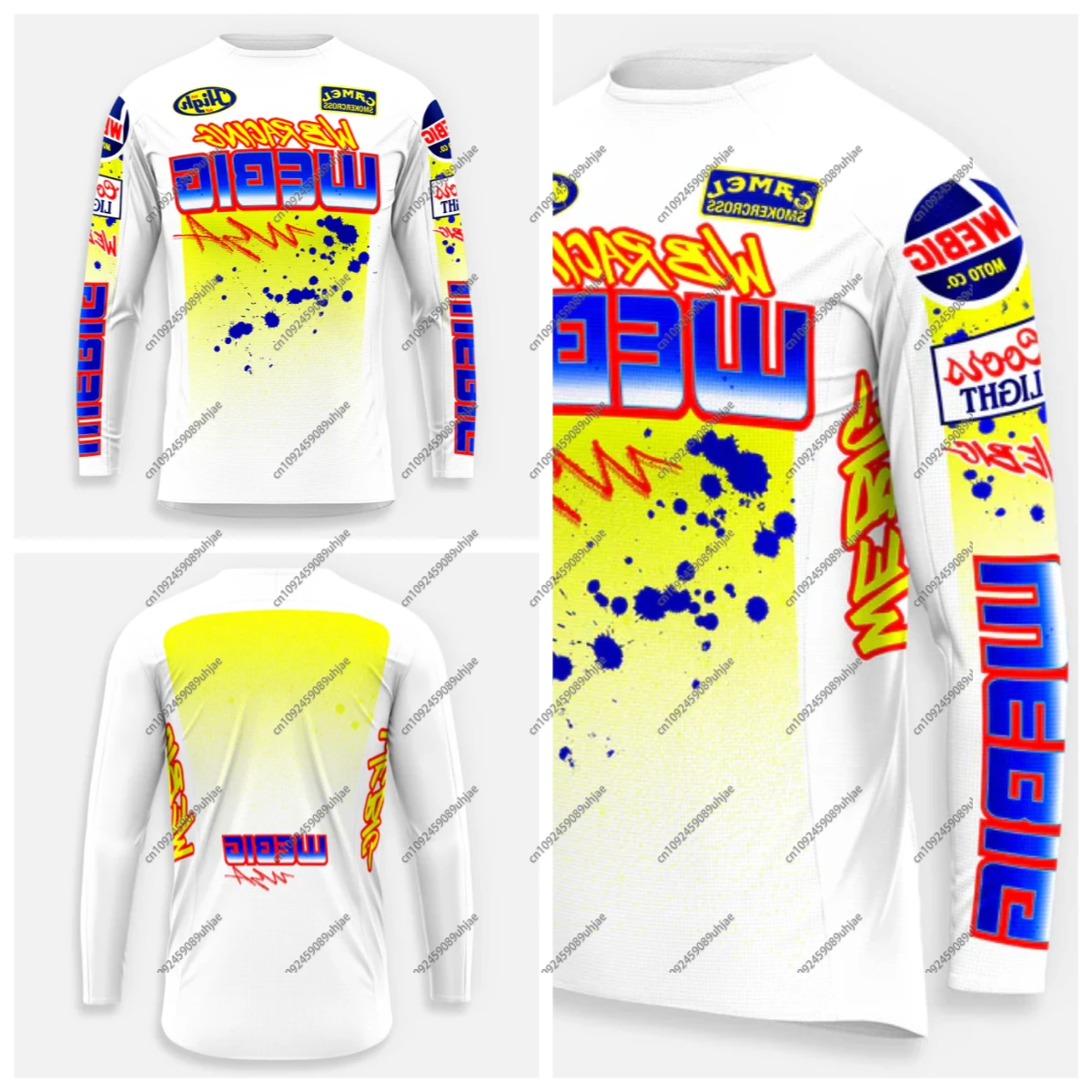 

ФУТБОЛКА BLAZE OF GLORY Одежда для велоспорта на горном велосипеде Внедорожье с контролем скорости Оборудование с длинными рукавами Мотоциклетная футболка Спортивная одежда